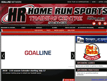 Tablet Screenshot of homerunsportstrainingcentre.com